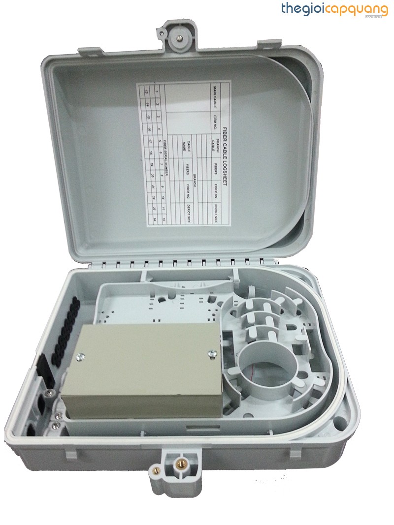 Hộp phối quang ODF 16FO đầy đủ phụ kiện Hộp phối quang ODF 16FO đầy đủ phụ kiện